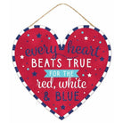 Shop For 12" Wooden Sign: Heart Beats True at Michelle's aDOORable Creations