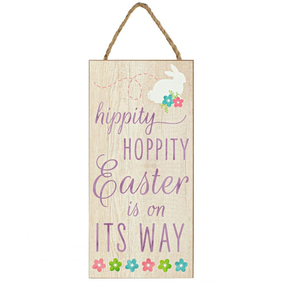 Shop For 12" Wooden Sign: Hippity Hoppity Easter at Michelle's aDOORable Creations
