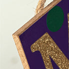 Shop For 12" Wooden Sign: Mardi Gras Fleur at Michelle's aDOORable Creations