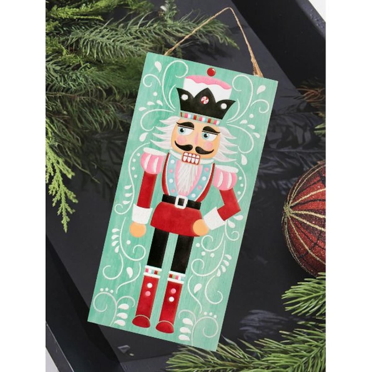 Shop For 12" Wooden Sign: Nutcracker Mint Green at Michelle's aDOORable Creations