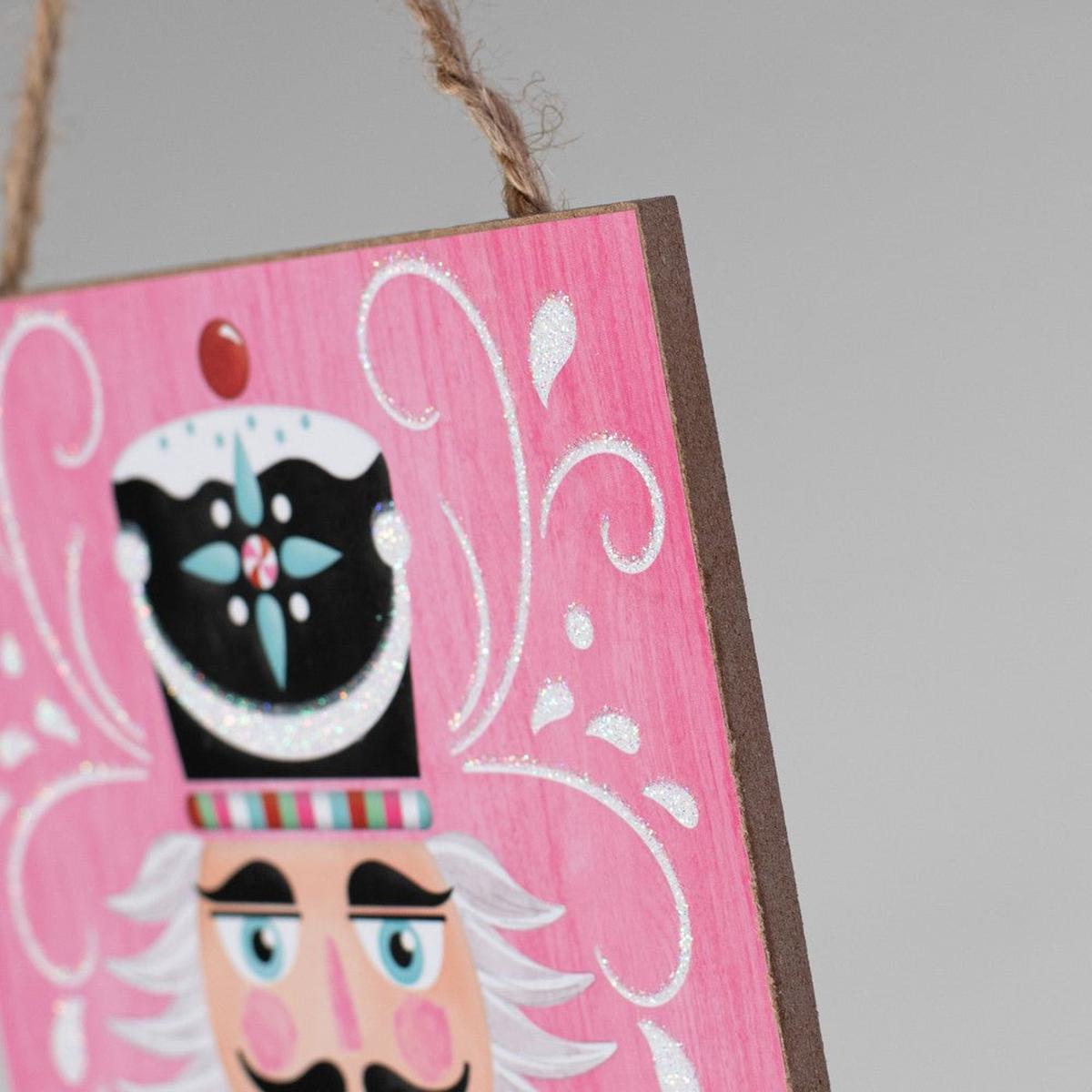 Shop For 12" Wooden Sign: Nutcracker Pink at Michelle's aDOORable Creations