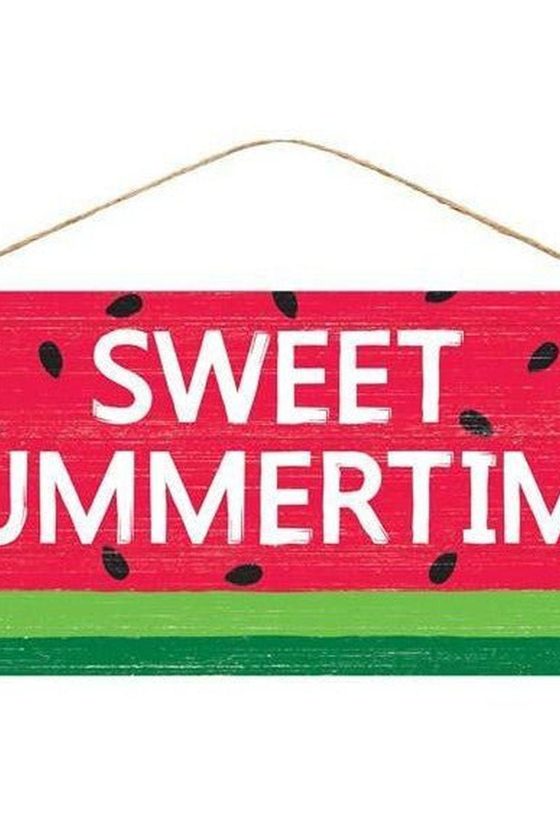 Shop For 12" Wooden Sign: Sweet Summertime/Watermelon at Michelle's aDOORable Creations