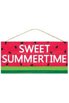 12" Wooden Sign: Sweet Summertime/Watermelon - Michelle's aDOORable Creations - Wooden/Metal Signs