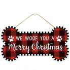 Shop For 12" Wooden Sign: Woof Merry Christmas at Michelle's aDOORable Creations