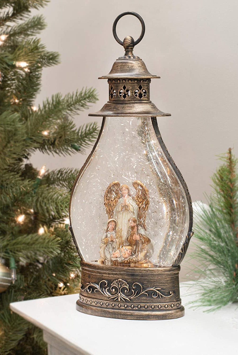 Shop For 13" LED Nativity Lantern Water Globe at Michelle's aDOORable Creations