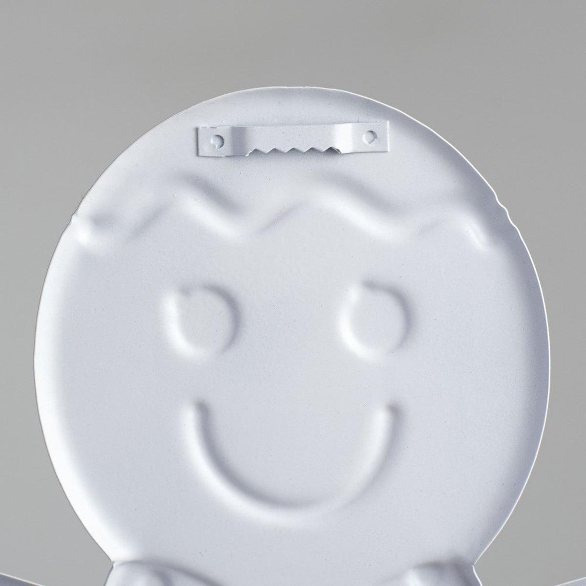 Shop For 13" Metal Embossed Gingerbread: Boy (Pink) at Michelle's aDOORable Creations