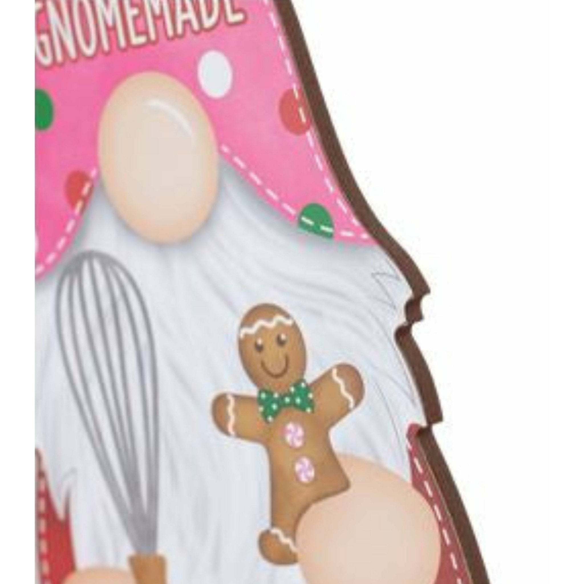 Shop For 13" Wooden Gnome Shaped Sign: Happiness Gnomemade at Michelle's aDOORable Creations