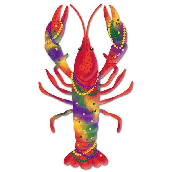 Shop For 14" Metal Crawfish Sign: Multi Color at Michelle's aDOORable Creations