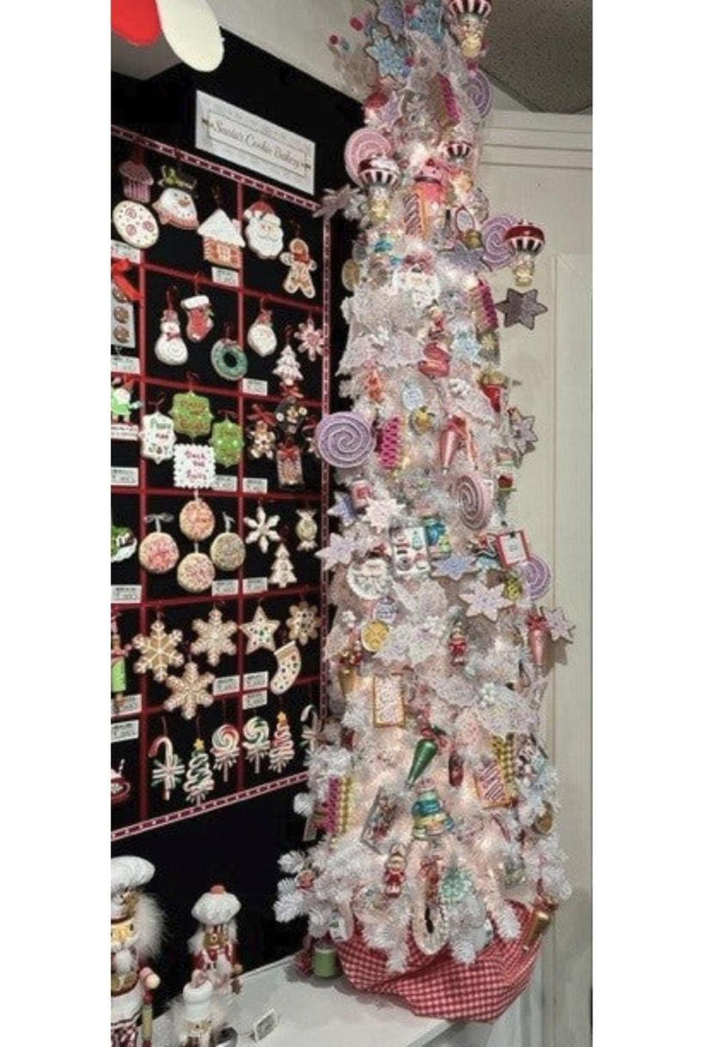 14" Pink Frosted Poinsettia Pick