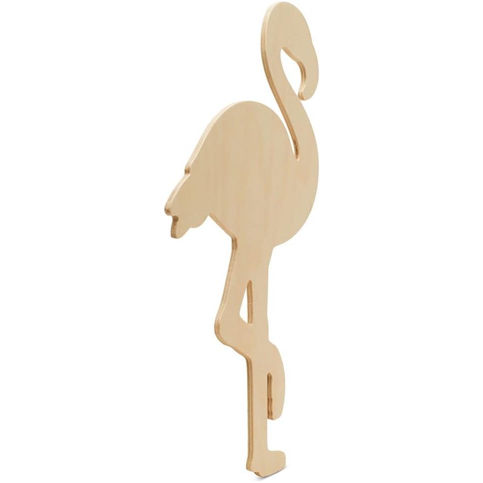 Shop For 14" Unpainted MDF Flamingo Wood Cut Out at Michelle's aDOORable Creations