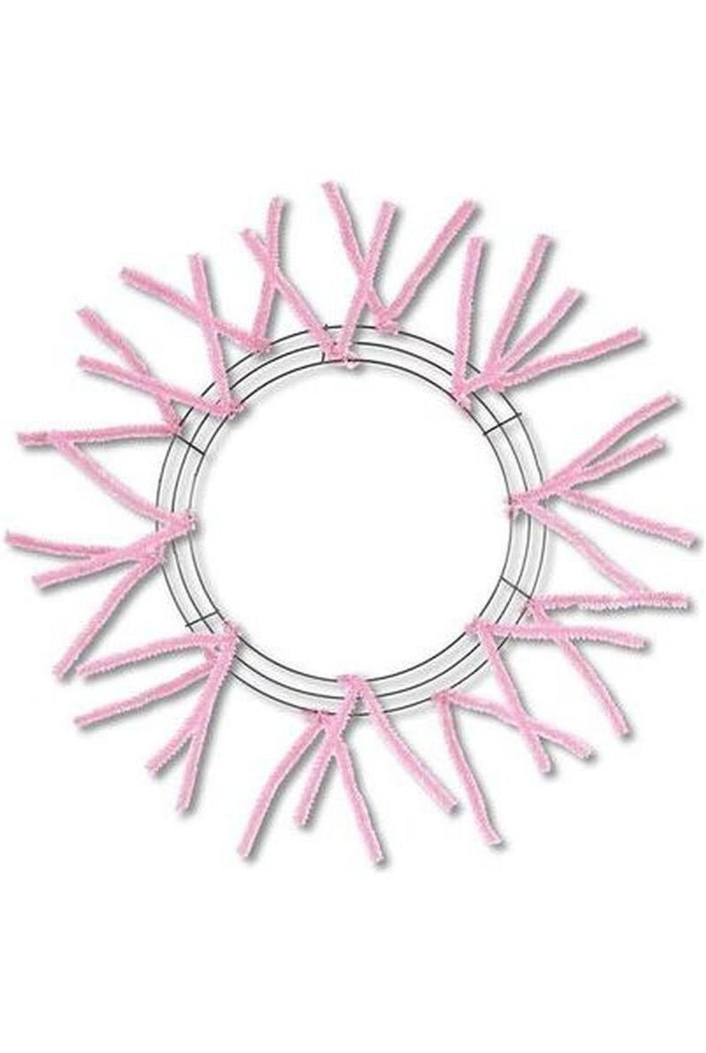 15-24" Pencil Work Wreath Form: Pink