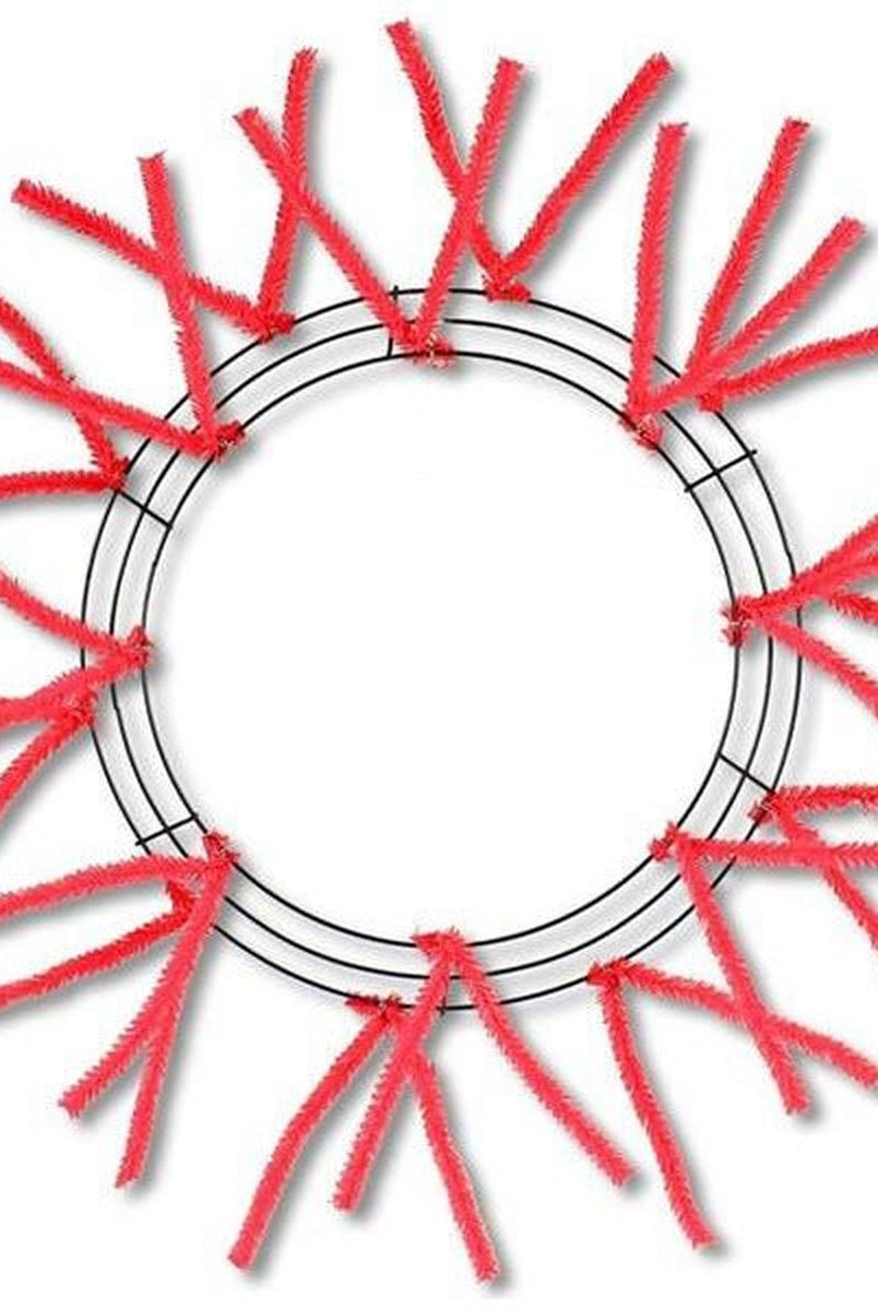 Shop For 15 - 24" Pencil Work Wreath Form: Red at Michelle's aDOORable Creations