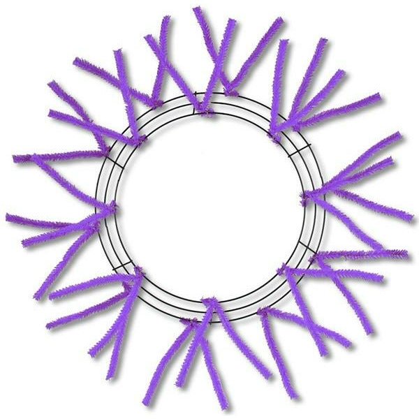 Shop For 15 - 24" Tinsel Work Wreath Form: Purple at Michelle's aDOORable Creations