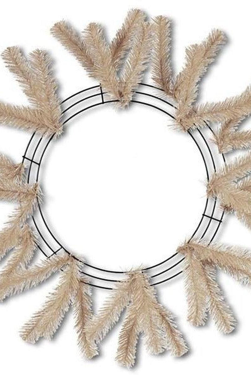 Shop For 15 - 24" Work Wreath Form: Burlap at Michelle's aDOORable Creations
