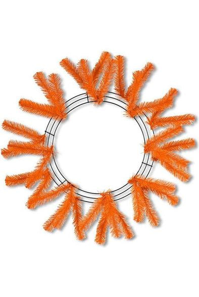 15-24" Work Wreath Form: Orange - Michelle's aDOORable Creations - Work Wreath Form