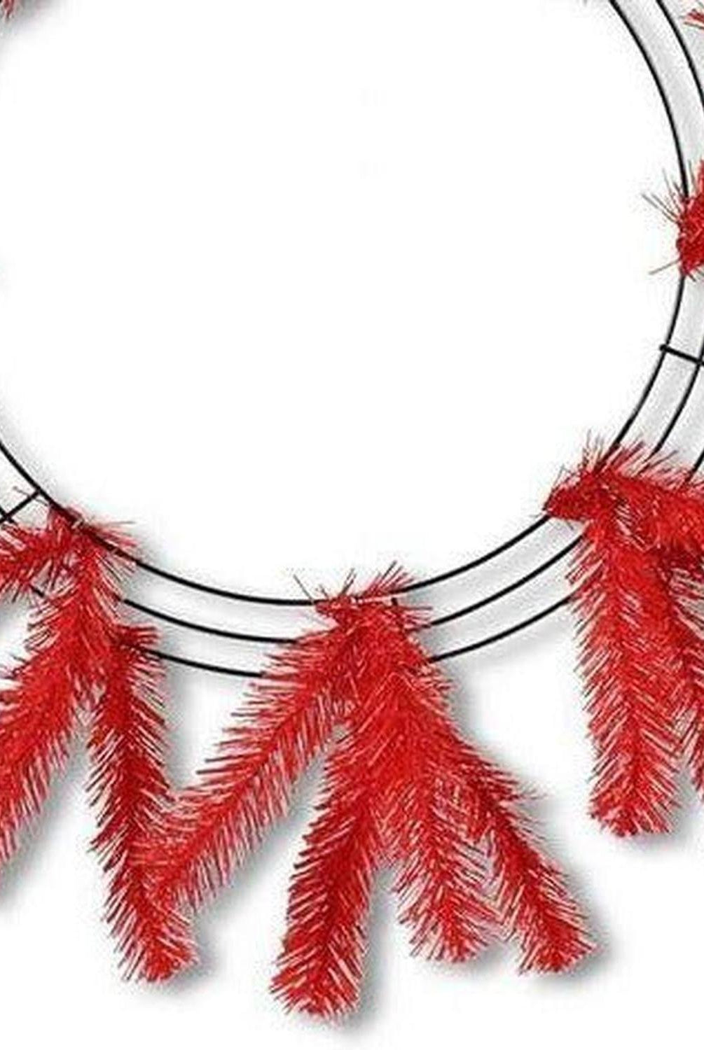 15-24" Work Wreath Form: Red