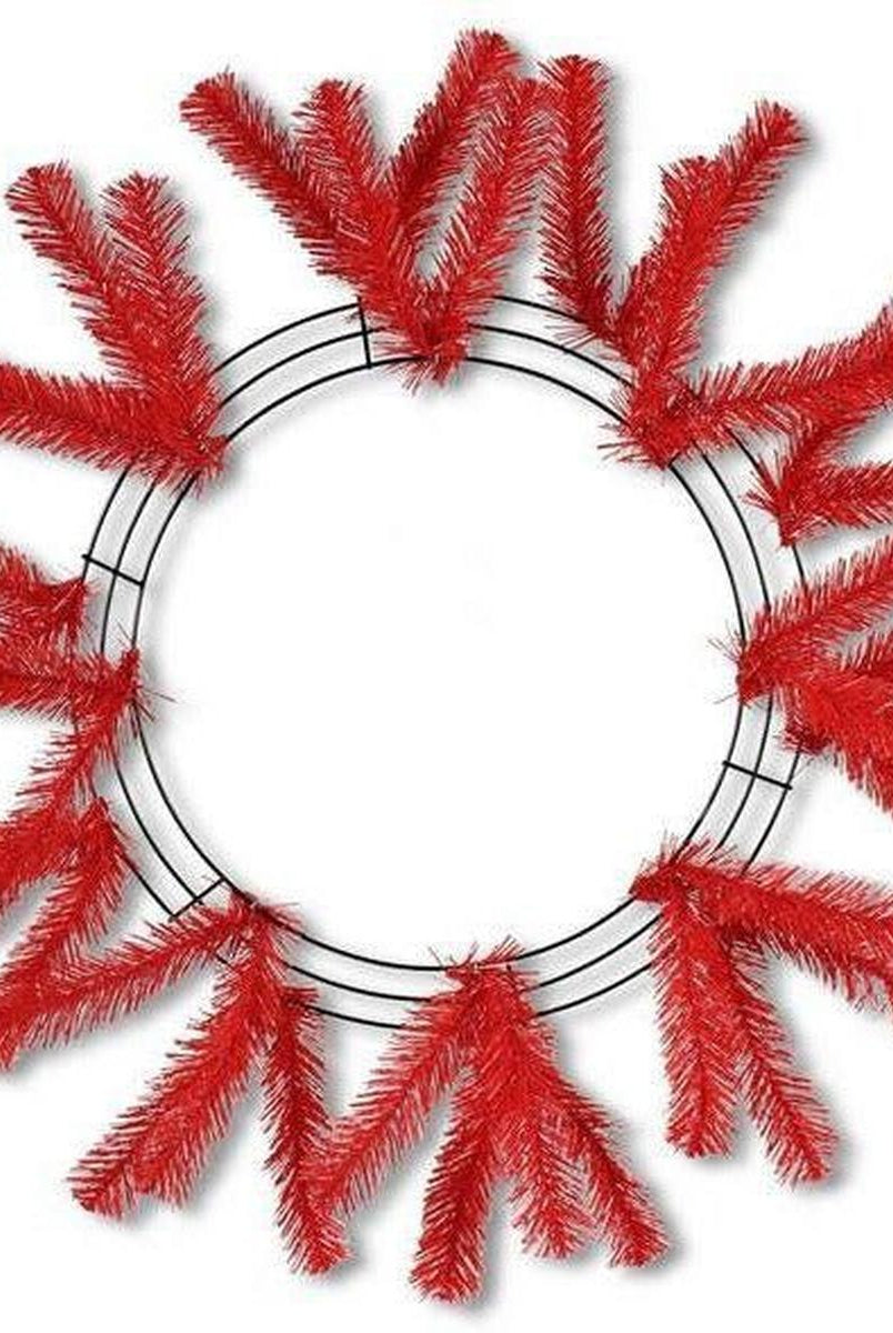 Shop For 15 - 24" Work Wreath Form: Red at Michelle's aDOORable Creations