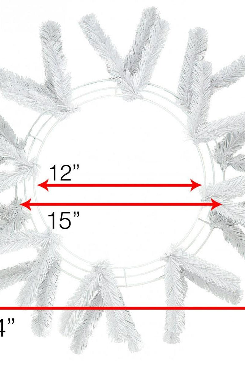Shop For 15 - 24" Work Wreath Form: White at Michelle's aDOORable Creations