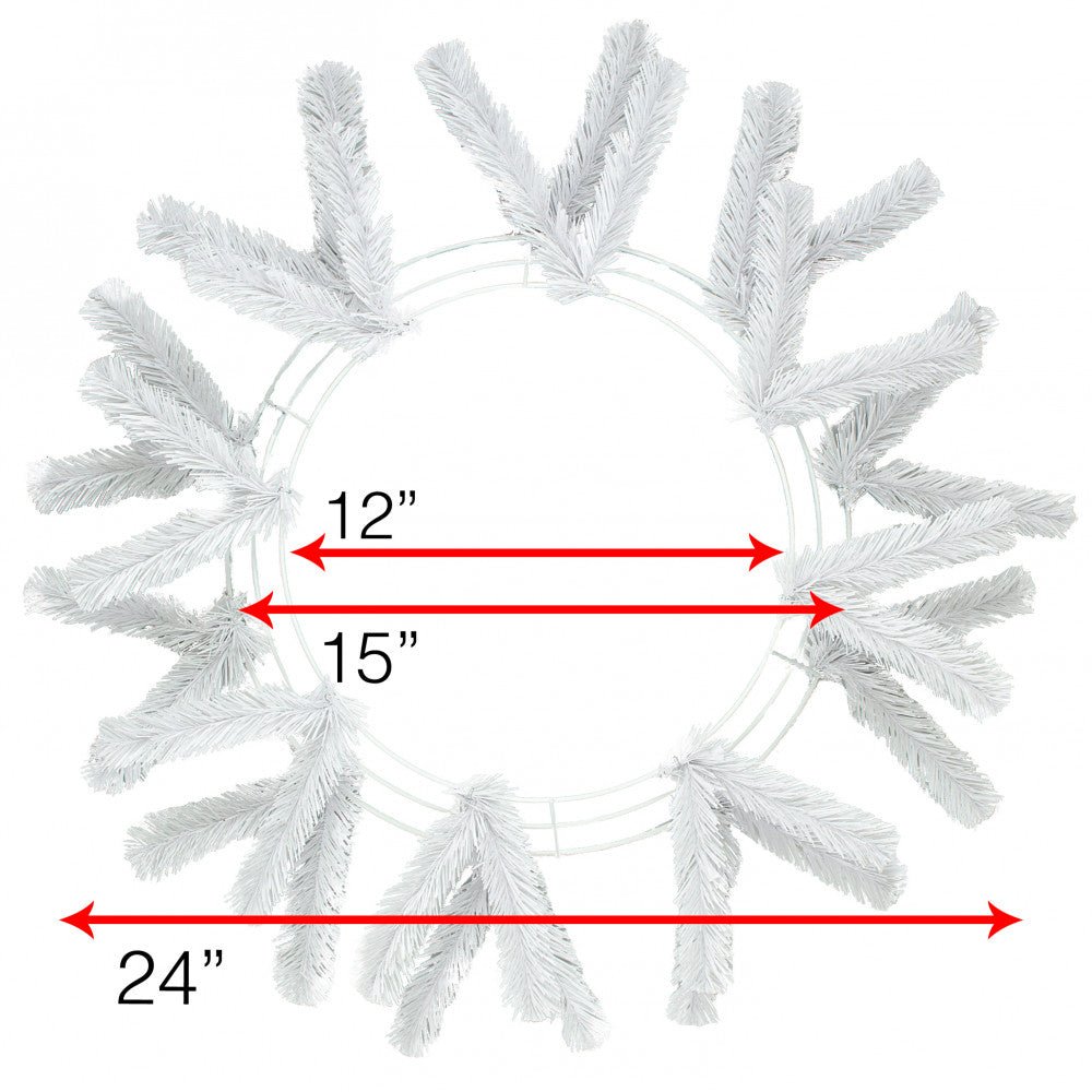 Shop For 15 - 24" Work Wreath Form: White at Michelle's aDOORable Creations