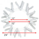 Shop For 15 - 24" Work Wreath Form: White at Michelle's aDOORable Creations