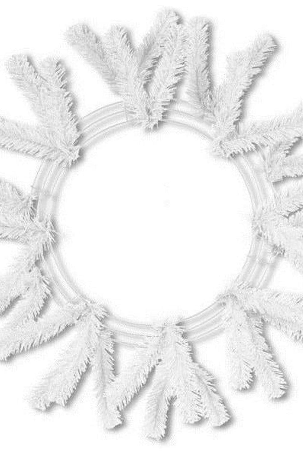 15-24" Work Wreath Form: White