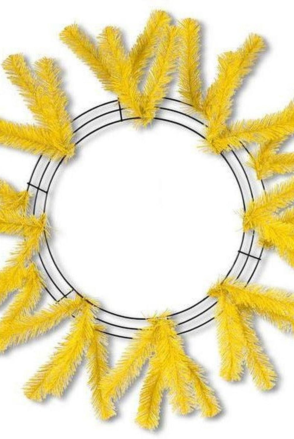 15-24" Work Wreath Form: Yellow