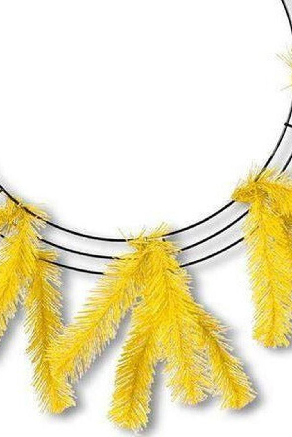 15-24" Work Wreath Form: Yellow