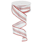 Shop For 1.5" Baseball Stitching Ribbon (10 Yards) at Michelle's aDOORable Creations