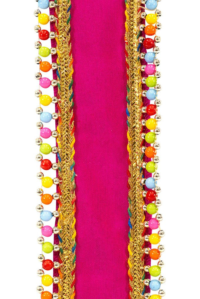 Shop For 1.5" Beaded Candy Edge Ribbon: Fuchsia (5 Yards) at Michelle's aDOORable Creations