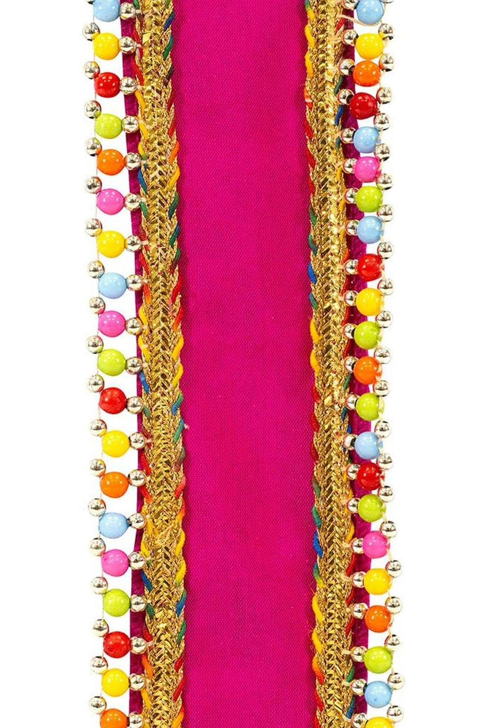 Shop For 1.5" Beaded Candy Edge Ribbon: Fuchsia (5 Yards) at Michelle's aDOORable Creations