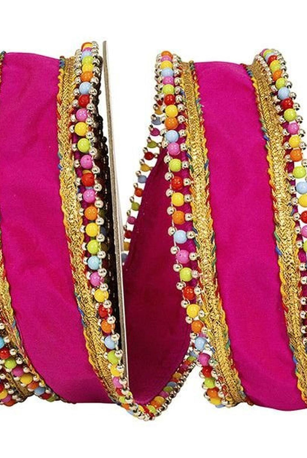 Shop For 1.5" Beaded Candy Edge Ribbon: Fuchsia (5 Yards) at Michelle's aDOORable Creations