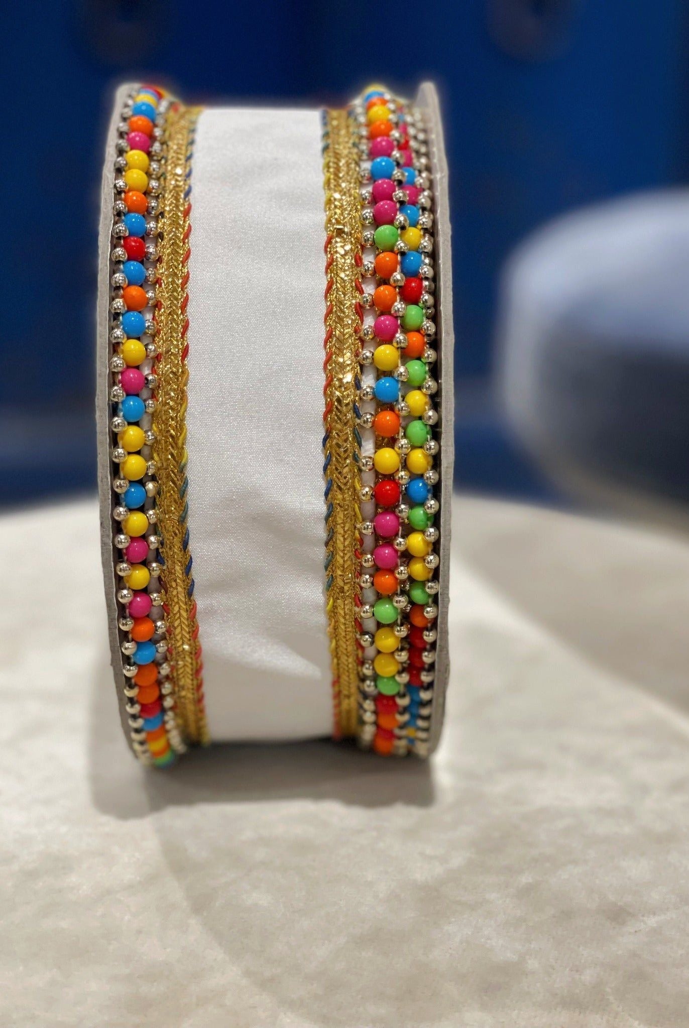 Shop For 1.5" Beaded Candy Edge Ribbon: White (5 Yards) at Michelle's aDOORable Creations