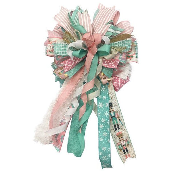 Shop For 1.5" Canvas On Satin Glitter Ribbon: Light Pink (10 Yards) at Michelle's aDOORable Creations