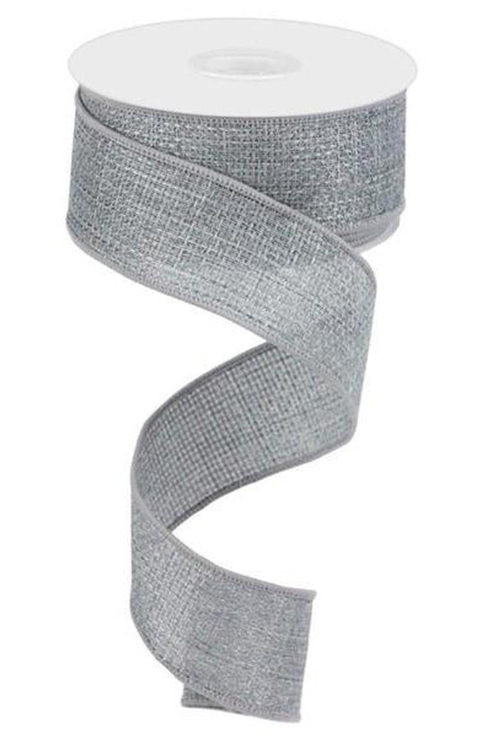 1.5" Cross Royal Ribbon: Grey (10 Yards)