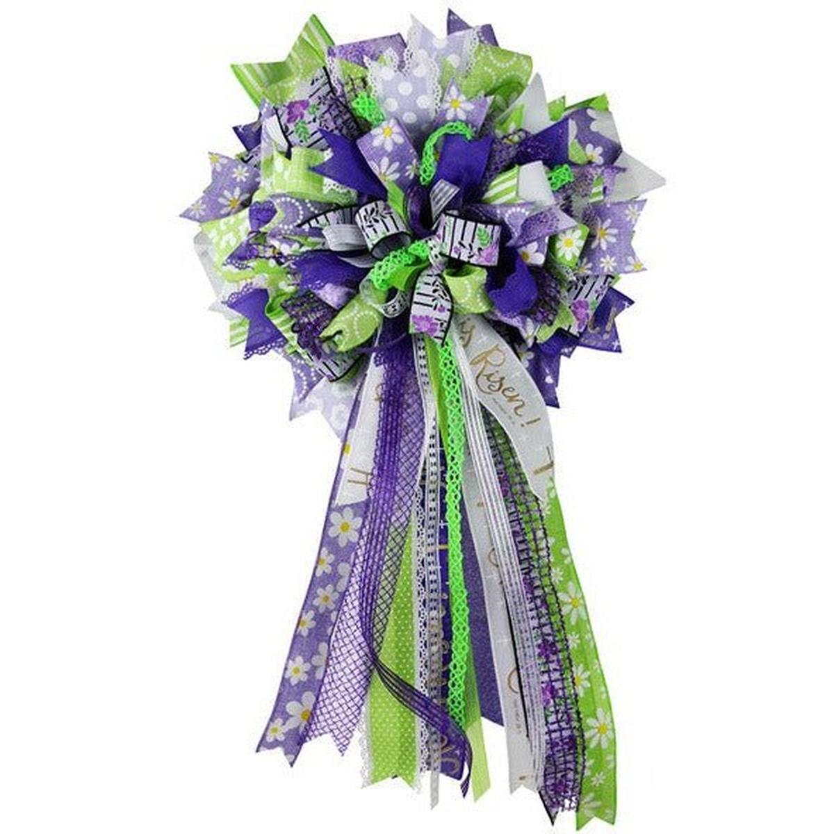 Shop For 1.5" Daisy Royal Ribbon: Lime Green (10 Yards) at Michelle's aDOORable Creations