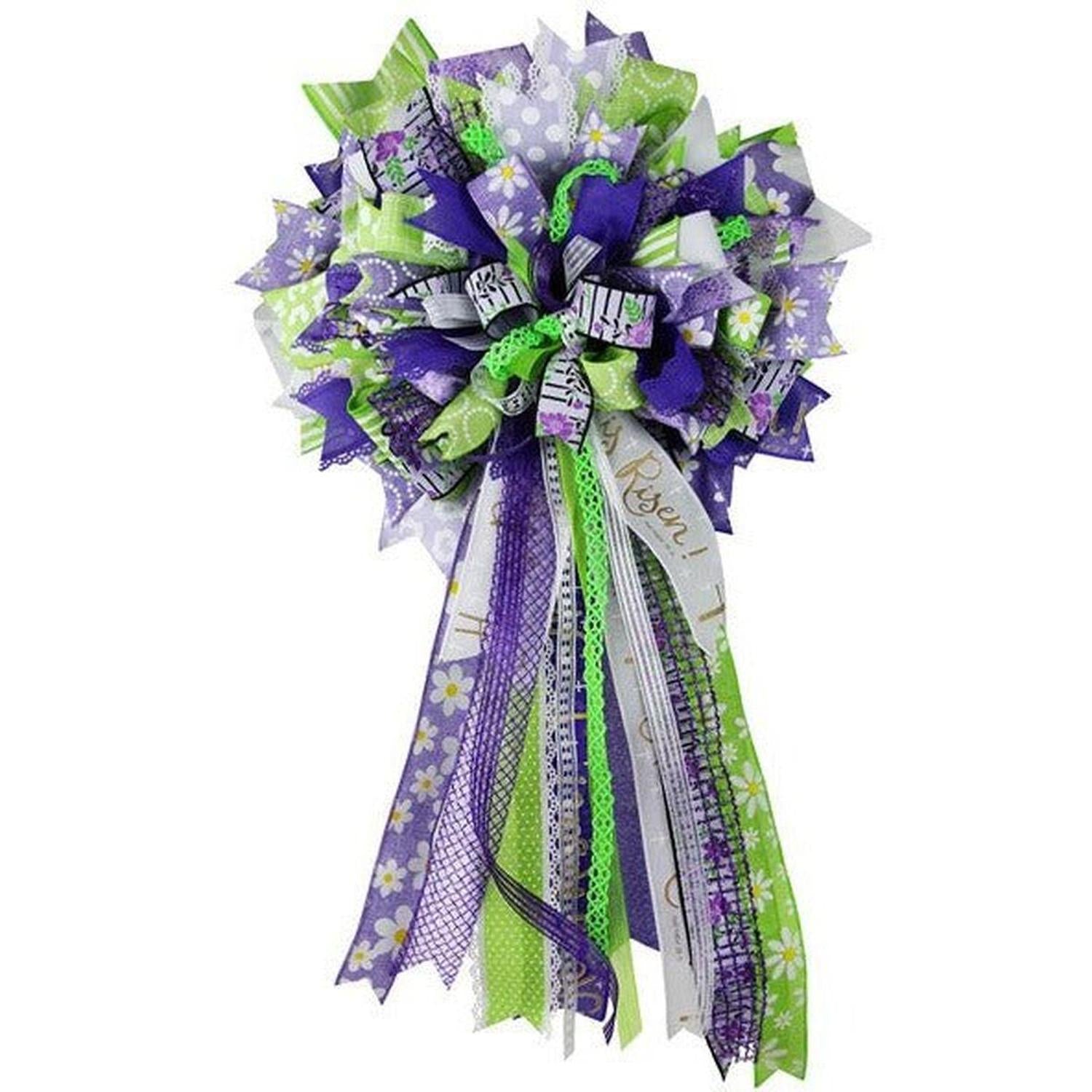 Shop For 1.5" Daisy Royal Ribbon: Lime Green (10 Yards) at Michelle's aDOORable Creations