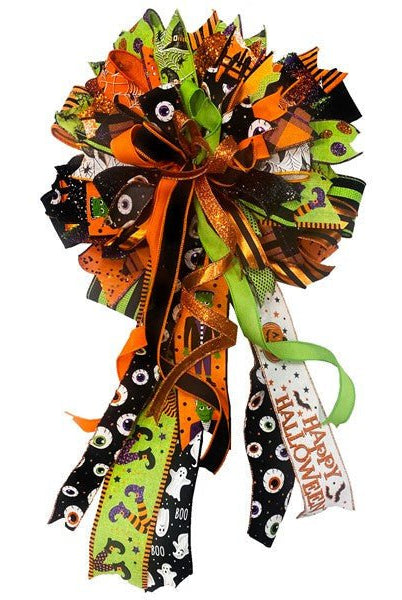 Shop For 1.5" Eyeball Striped Edge Ribbon: Black (10 Yards) at Michelle's aDOORable Creations