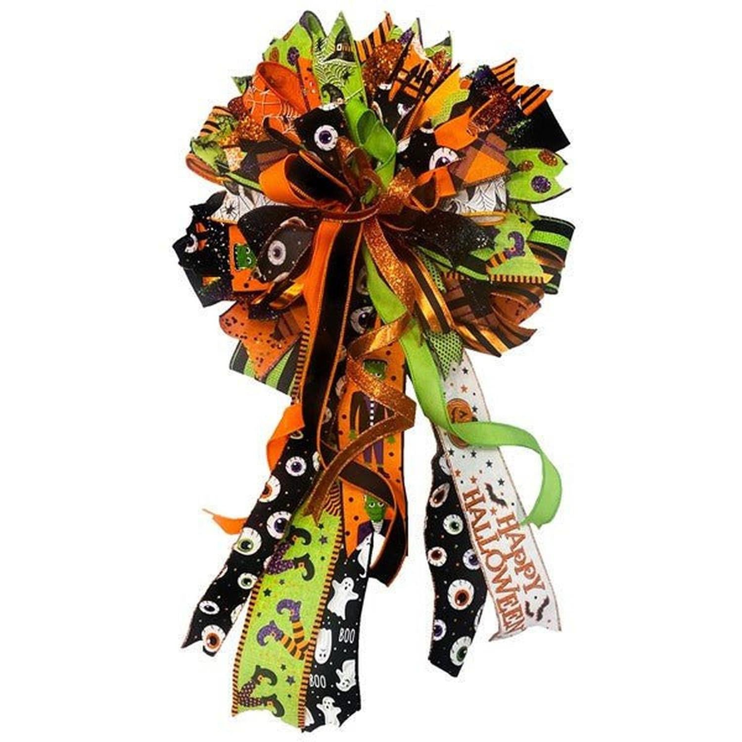 Shop For 1.5" Eyeball Striped Edge Ribbon: Black (10 Yards) at Michelle's aDOORable Creations