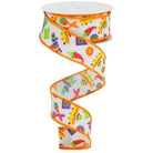 Shop For 1.5" Fiesta Ribbon: Cream (10 Yards) at Michelle's aDOORable Creations