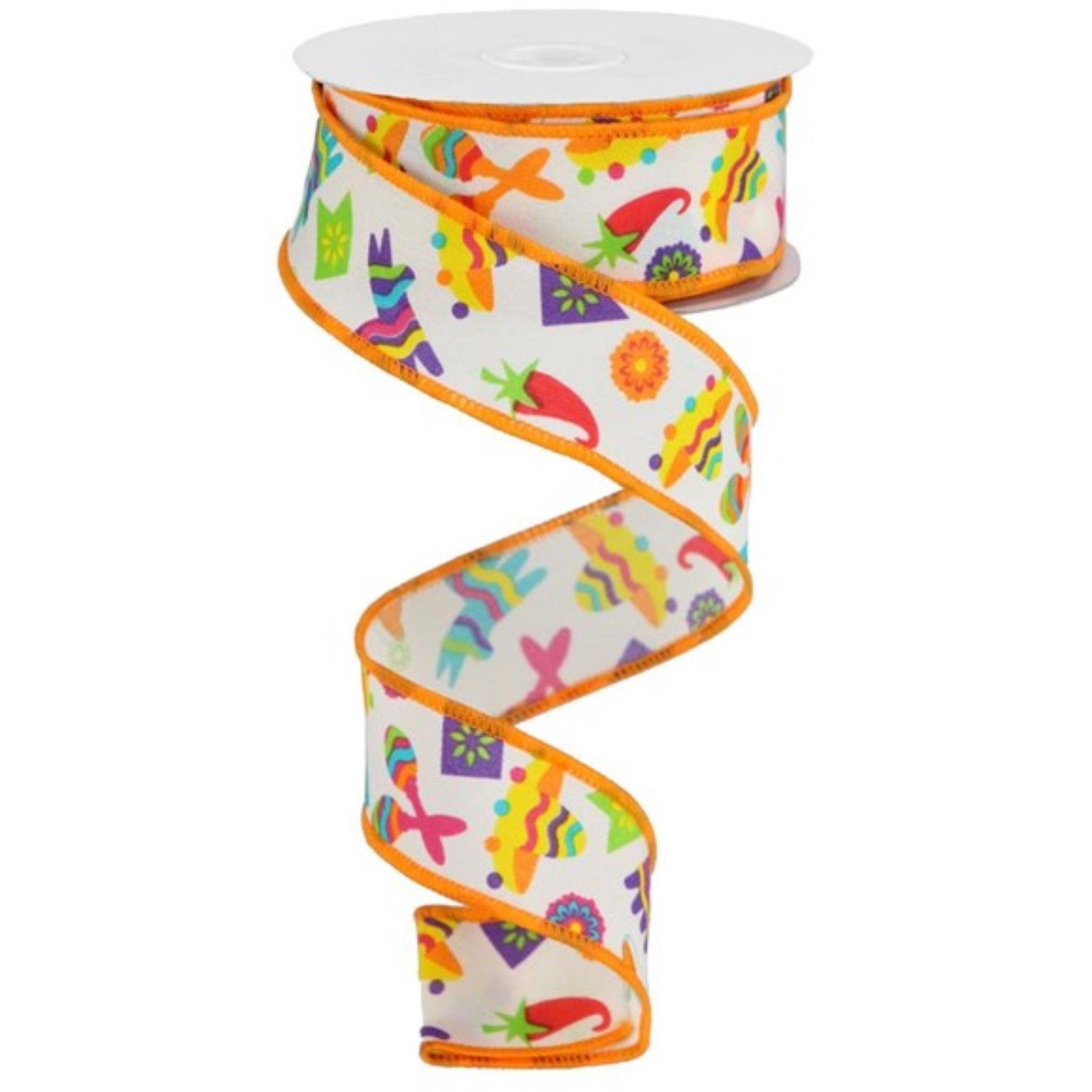Shop For 1.5" Fiesta Ribbon: Cream (10 Yards) at Michelle's aDOORable Creations