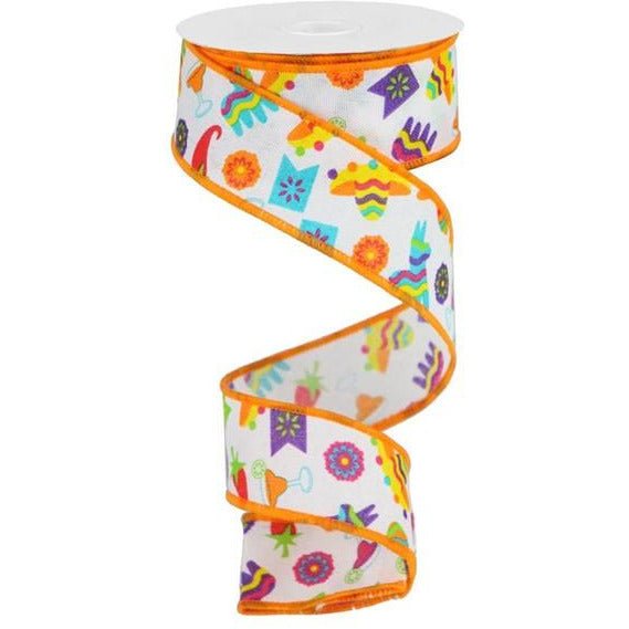 Shop For 1.5" Fiesta Ribbon: White (10 Yards) at Michelle's aDOORable Creations