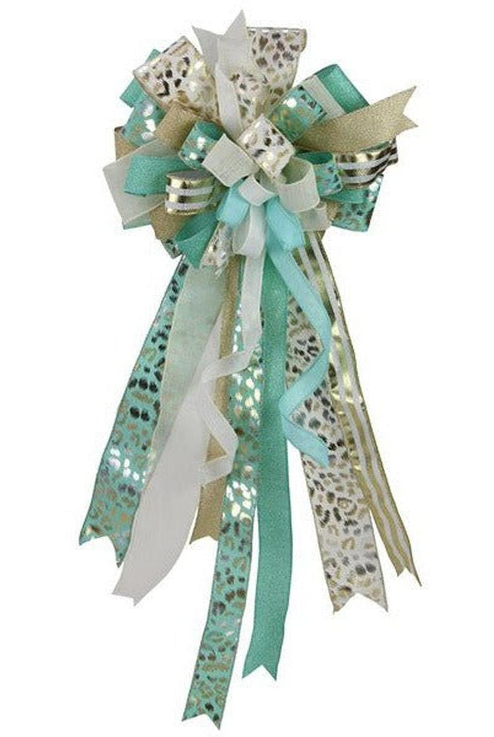 Shop For 1.5" Fine Glitter on Royal Ribbon: Mint Green (10 Yards) at Michelle's aDOORable Creations
