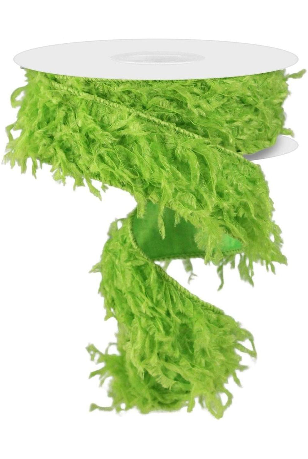 1.5" Furry Ribbon: Lime Green (10 Yards)