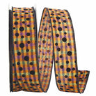 Shop For 1.5" Halloween Felt Dots Ribbon: Orange/Purple (20 Yards) at Michelle's aDOORable Creations