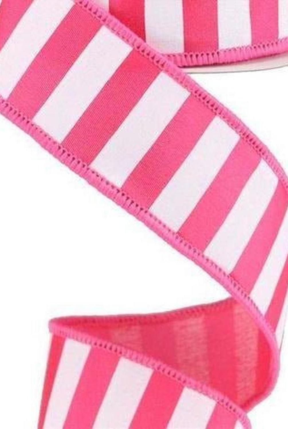 Shop For 1.5" Horizontal Pink & White Stripe Ribbon (10 Yards) at Michelle's aDOORable Creations