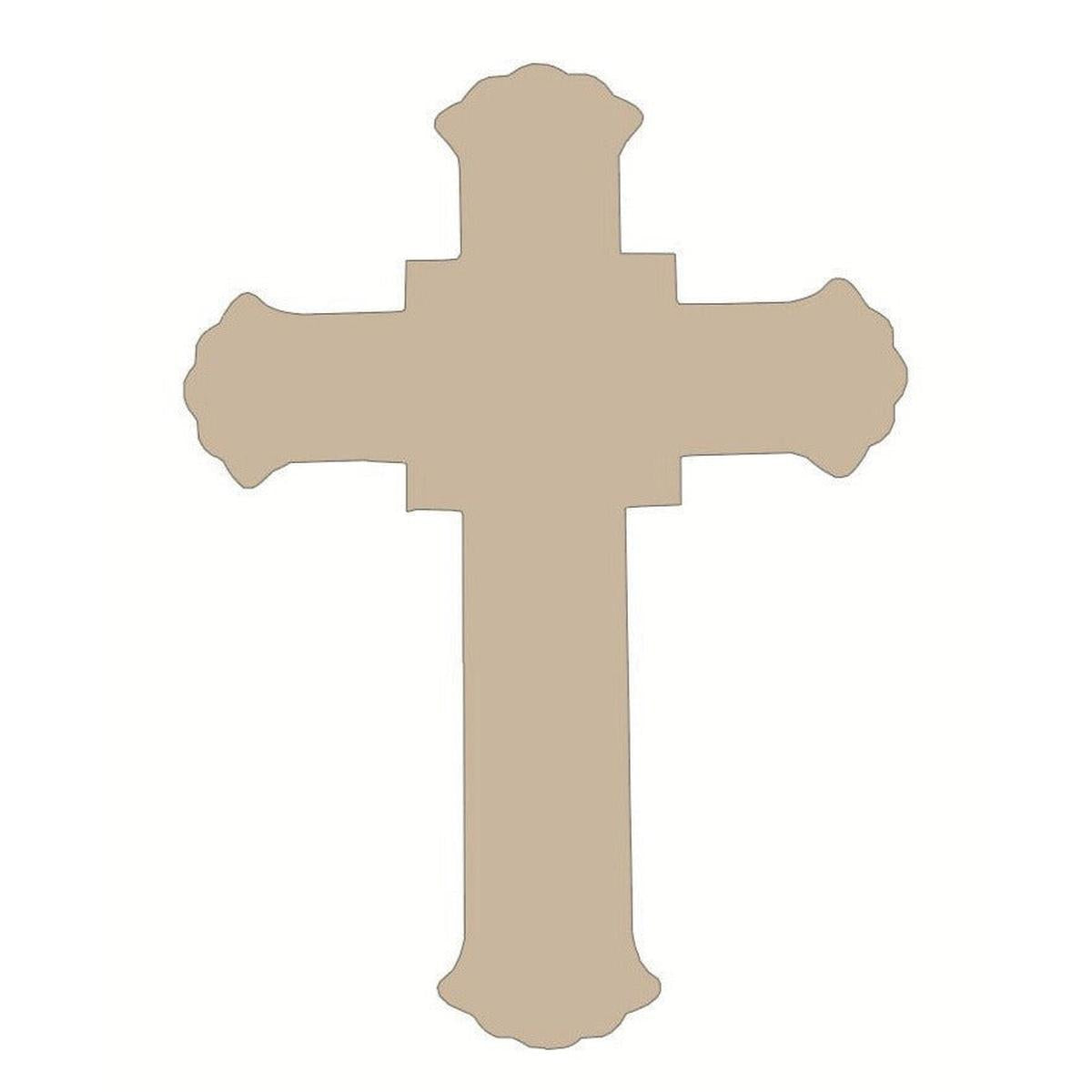 Shop For 15" MDF Unfinished Shape: Cross at Michelle's aDOORable Creations