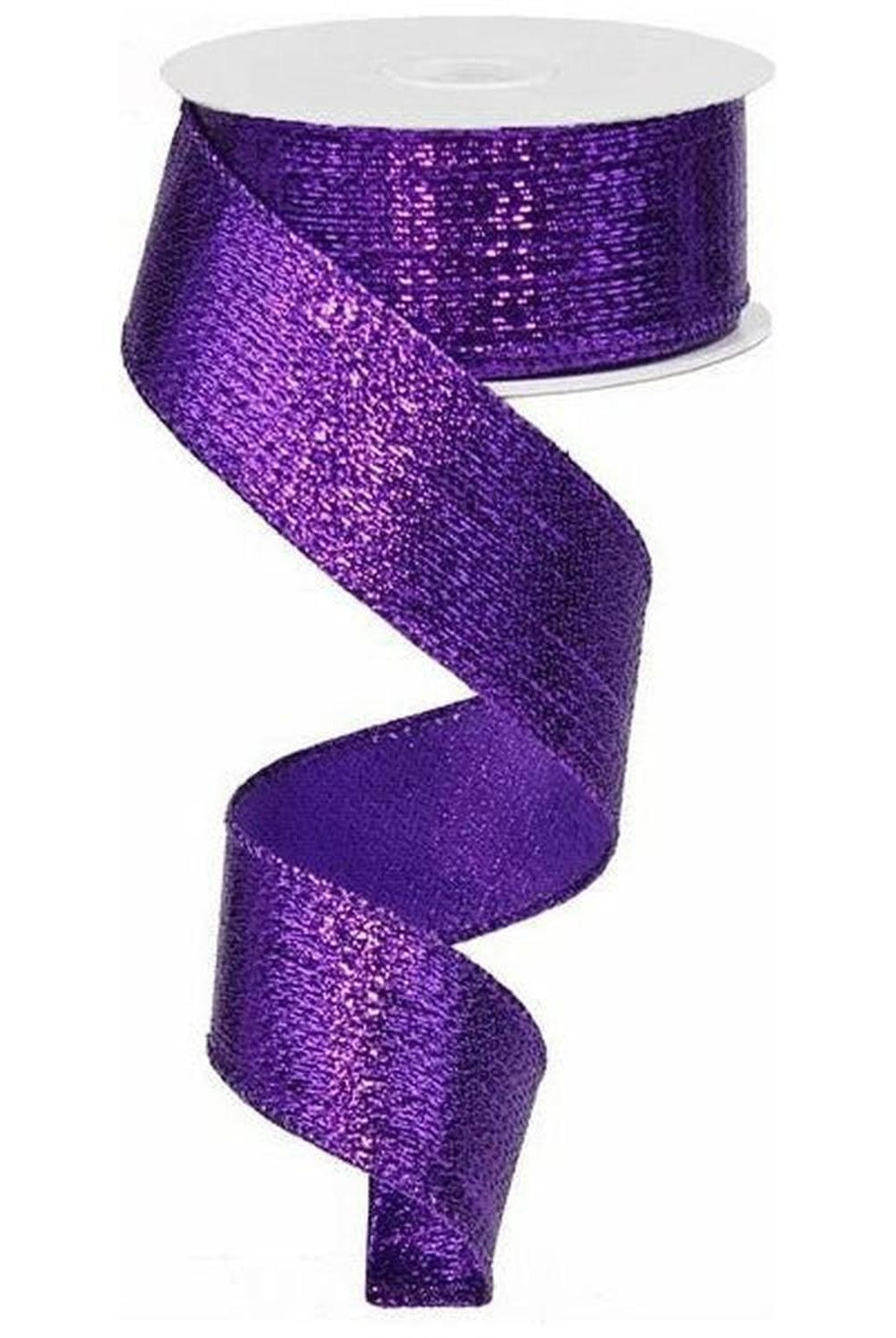 Shop For 1.5" Metallic Lame Ribbon: Purple (10 Yards) at Michelle's aDOORable Creations