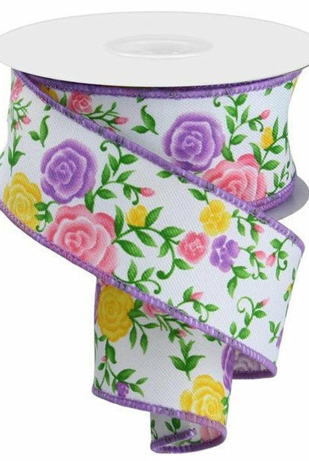 Shop For 1.5" Mini Roses Ribbon: Lavender (10 Yards) at Michelle's aDOORable Creations