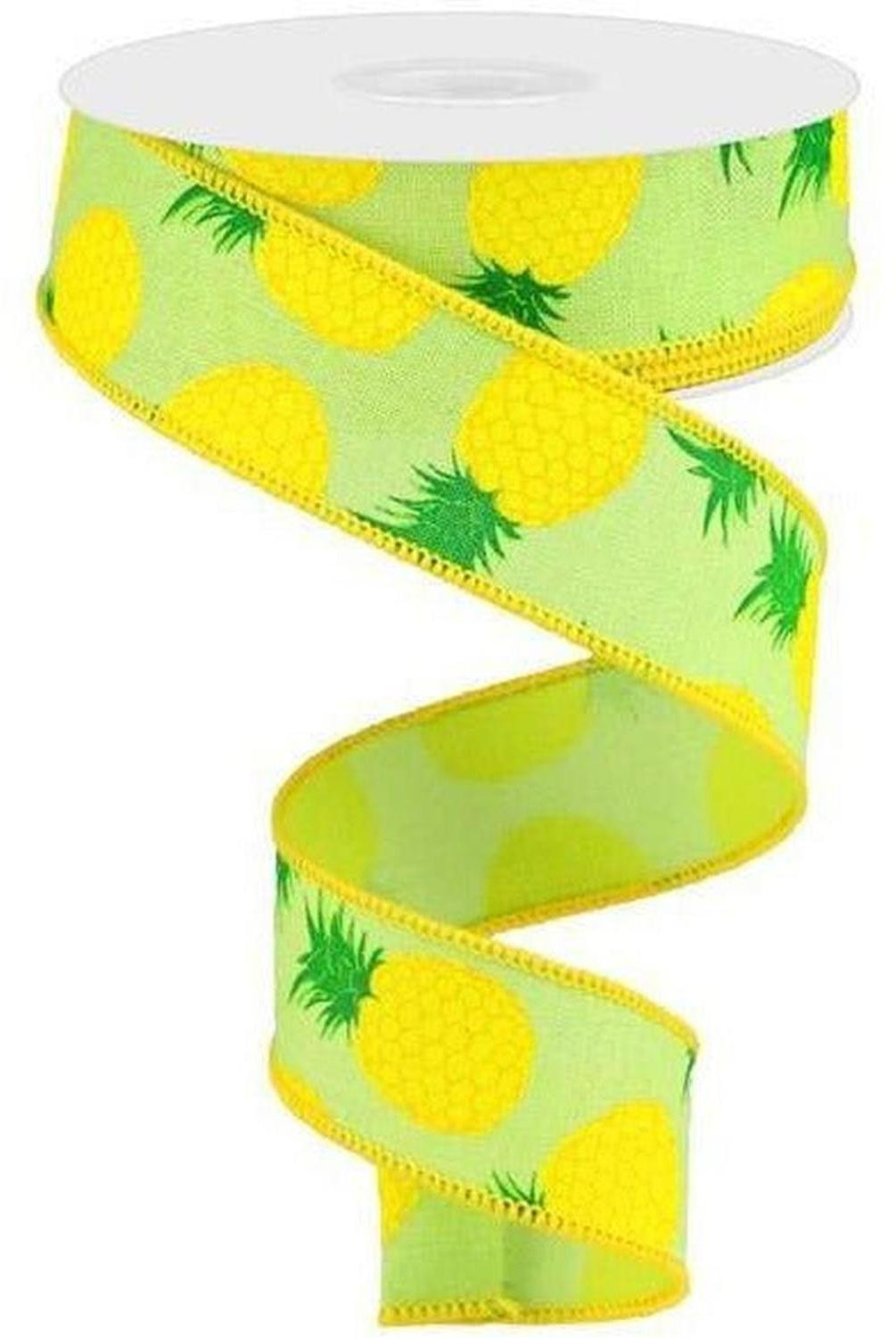Shop For 1.5" Pineapple Royal Ribbon: Green (10 Yards) at Michelle's aDOORable Creations
