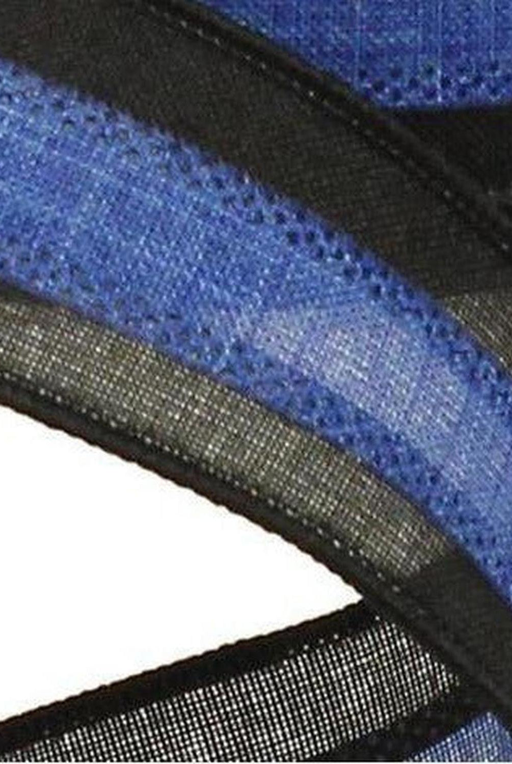 1.5" Police Support Ribbon: Black & Blue (10 Yards)